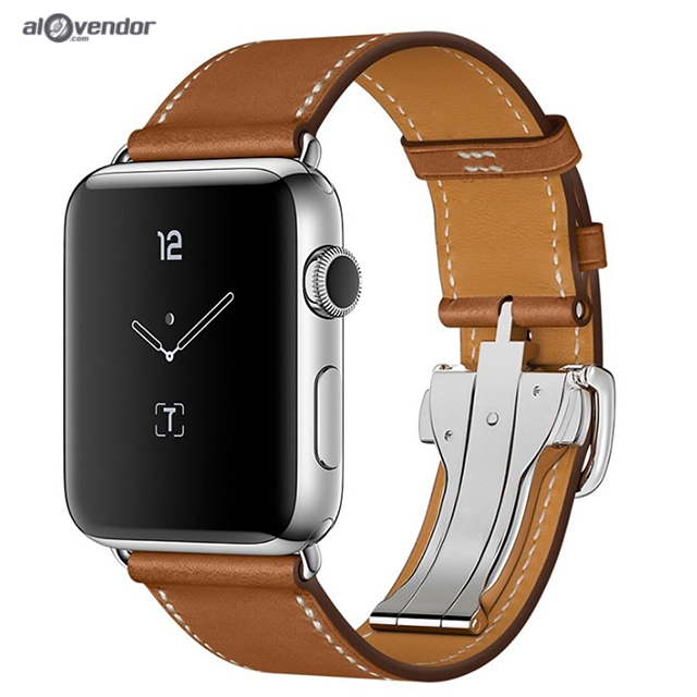 Dây Apple Watch Single Tour Deployment Buckle Leather